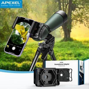 Universal Phone Scope Mount – Smartphone Adapter for Spotting Scopes, Binoculars